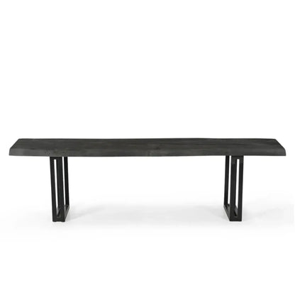 Sparrow Solid Wood Dining Bench - Gray