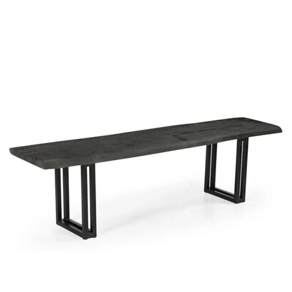 Sparrow Solid Wood Dining Bench - Gray