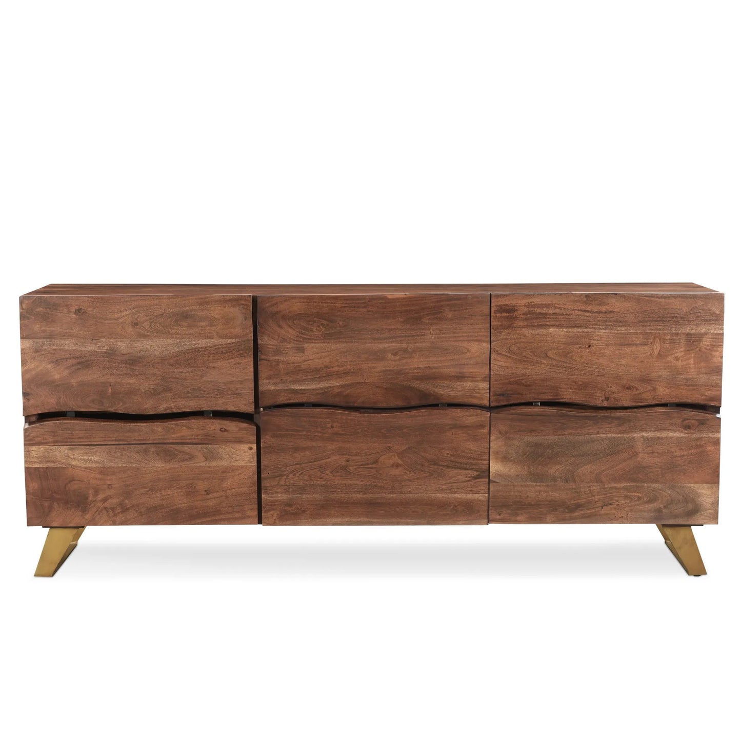 Seesham Live Edge Sideboard with Gold Legs