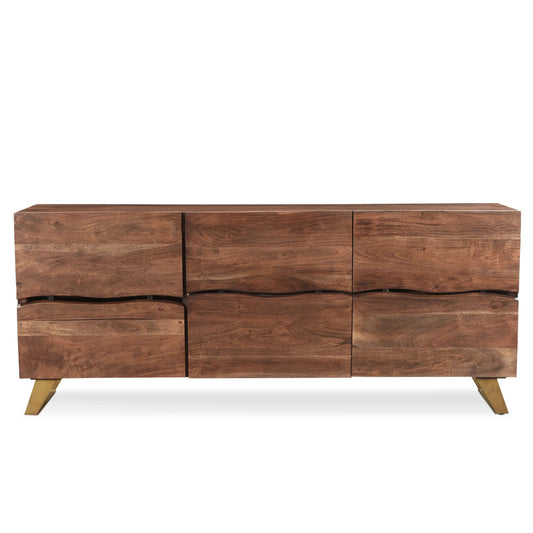 Seesham Live Edge Sideboard with Gold Legs