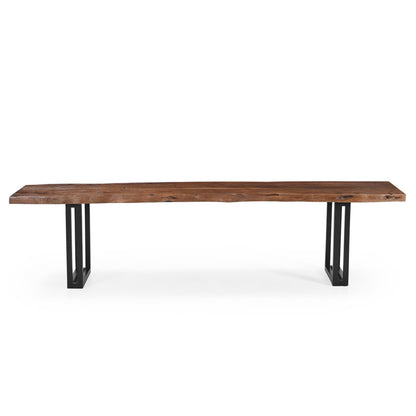 Sparrow Solid Wood Dining Bench - Brown