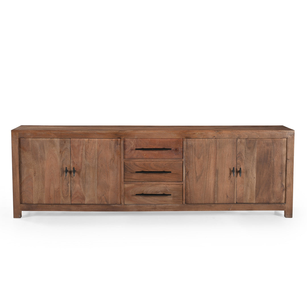 Sparrow Solid Wood Media Console - Brown.