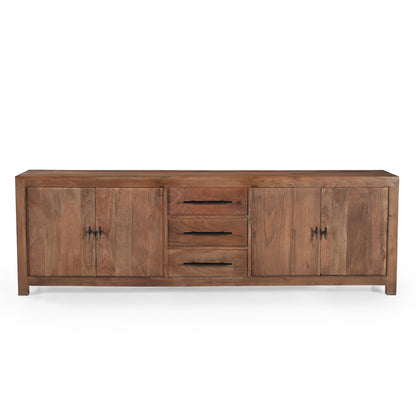 Sparrow Solid Wood Media Console - Brown.