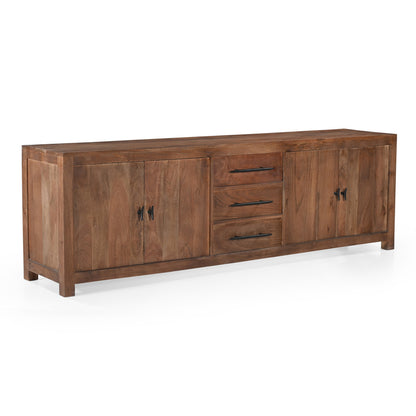 Sparrow Solid Wood Media Console - Brown