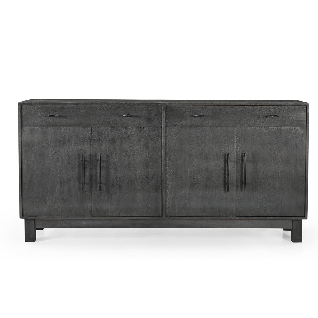 Sparrow Solid Wood 4 Door Sideboard - Gray