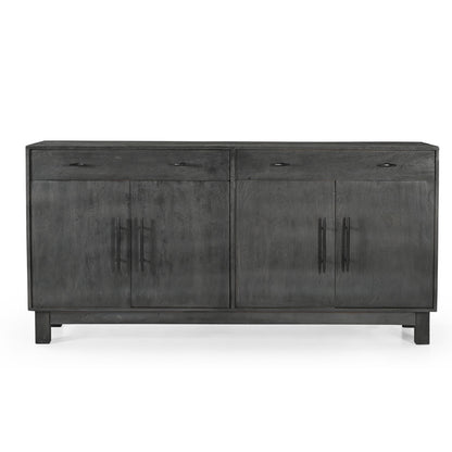 Sparrow Solid Wood 4 Door Sideboard - Gray.