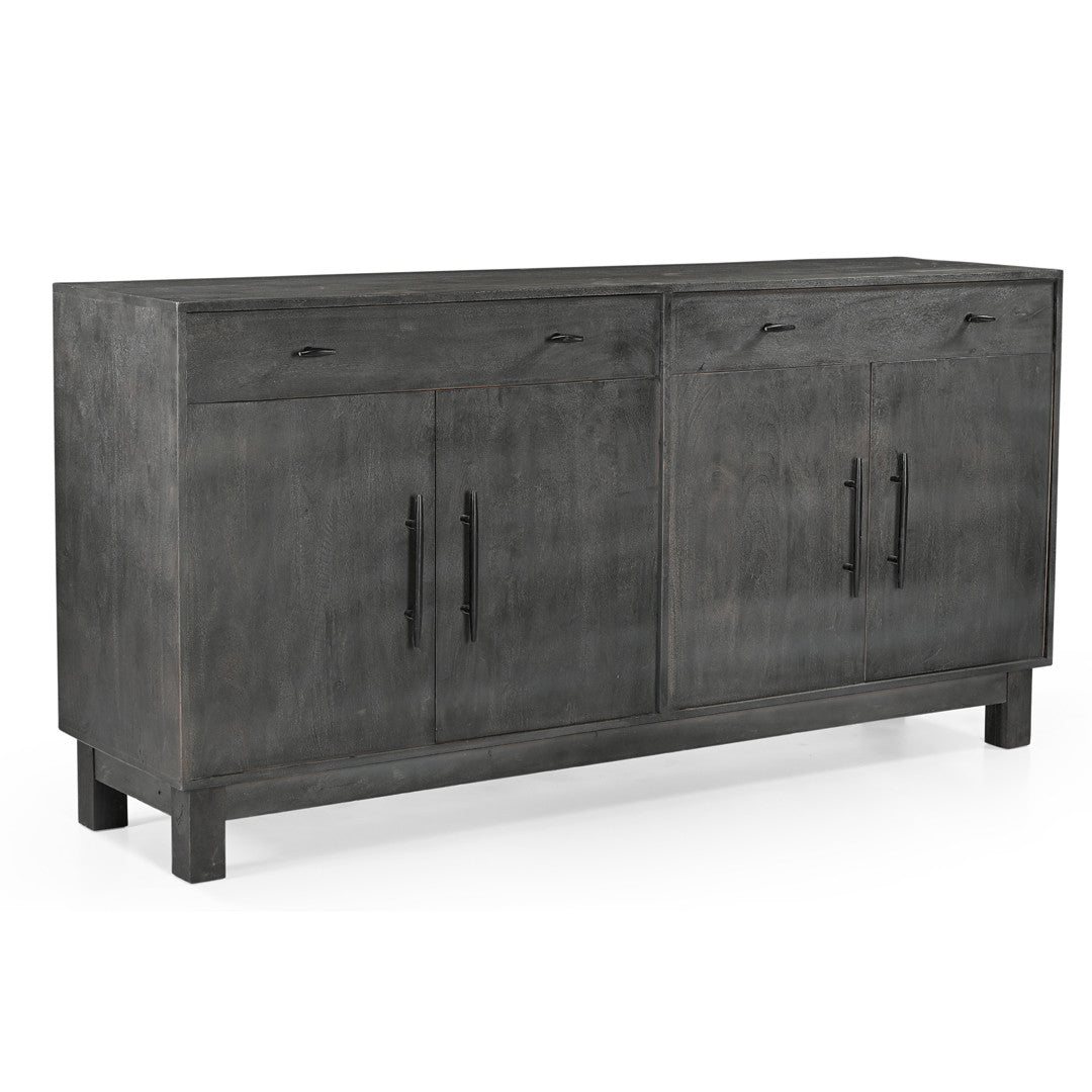 Sparrow Solid Wood 4 Door Sideboard - Gray.