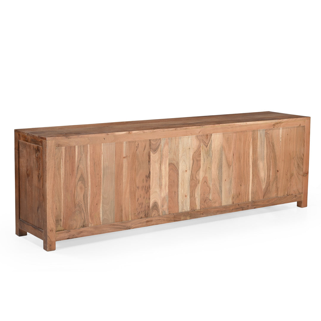 Sparrow Solid Wood Media Console - Brown