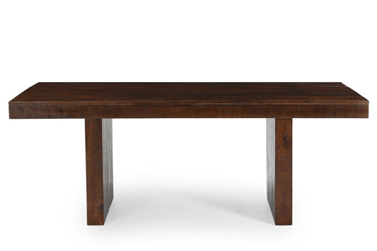 Timbergirl Solid Dark Mango Wood Dining Table - 80"