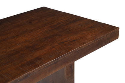 Timbergirl Solid Dark Mango Wood Dining Table - 80"