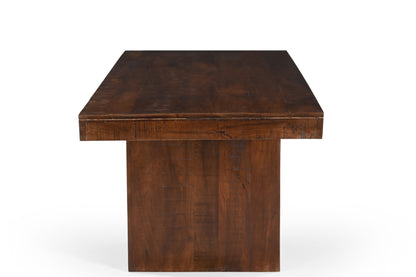 Timbergirl Solid Dark Mango Wood Dining Table - 80"