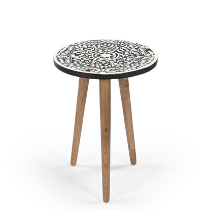 Nilgiri  bone inlay end table