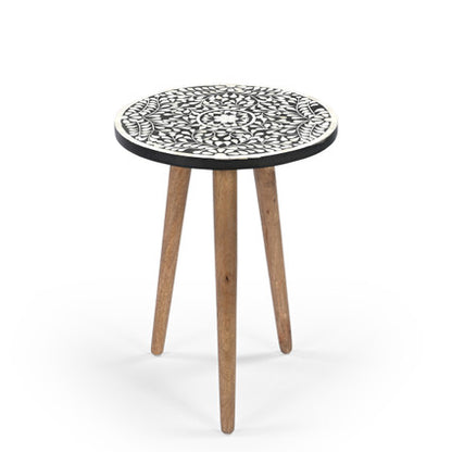 Nilgiri  bone inlay end table