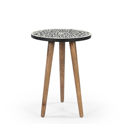 Nilgiri  bone inlay end table