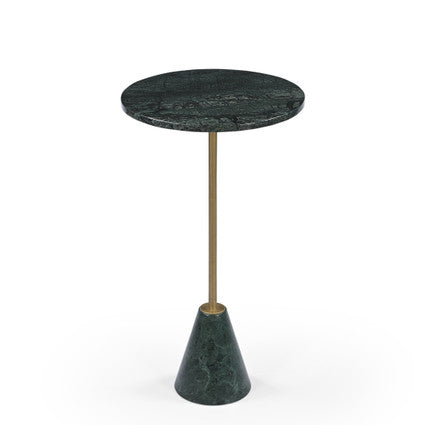 Eurasian green marble end table.