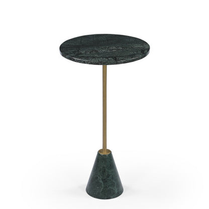 Eurasian green marble end table.