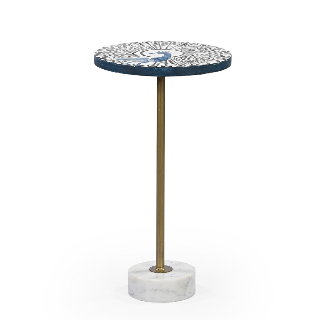 Peacock martini table.