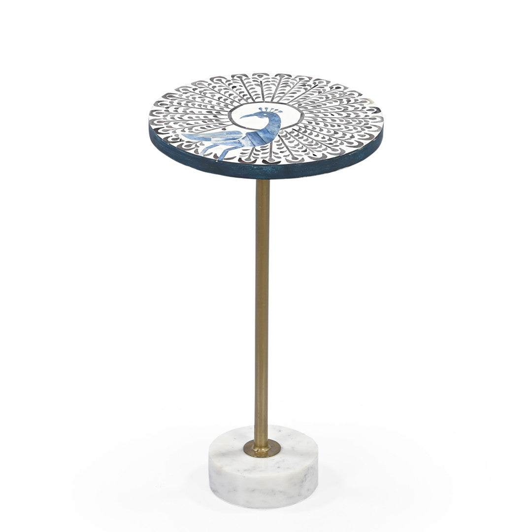 Peacock martini table.