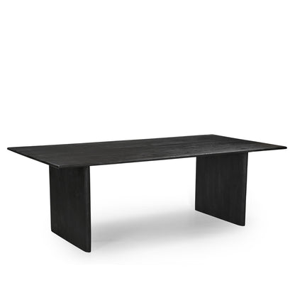 Grackle Solid Wood Dining Table -  Black