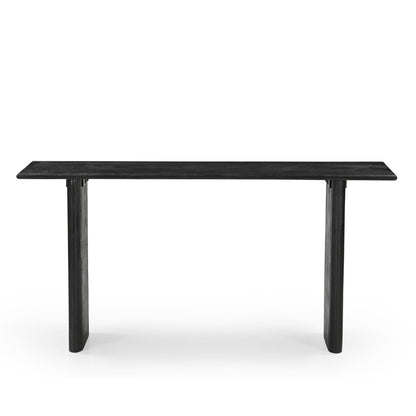 Grackle Solid Wood Console Table -  Black