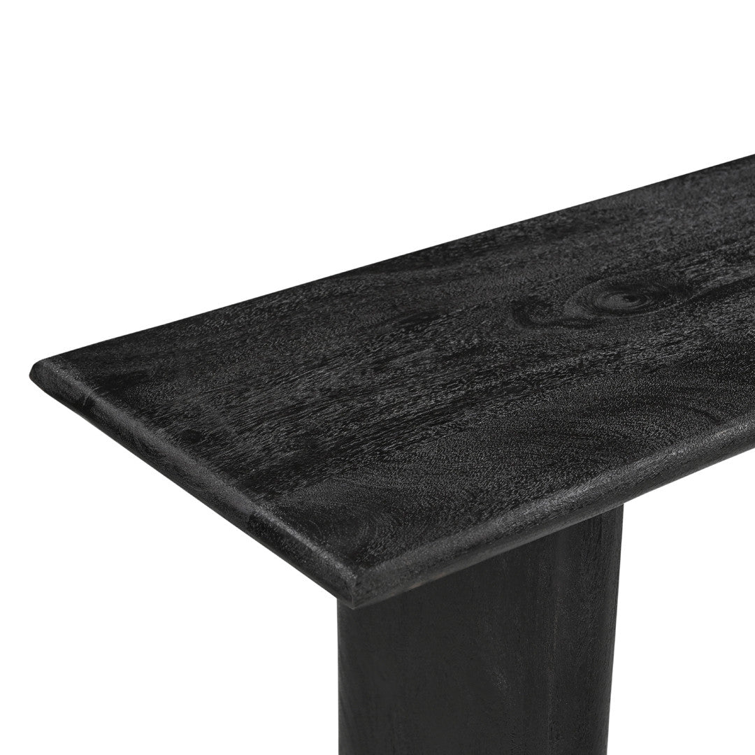 Grackle Solid Wood Console Table -  Black