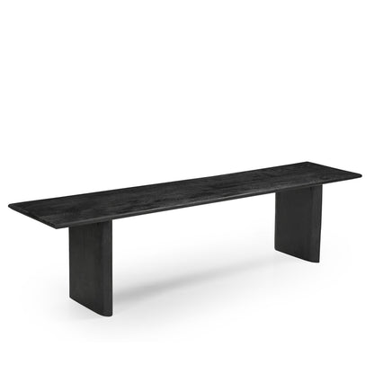 Grackle Solid Wood Dining Bench - Black