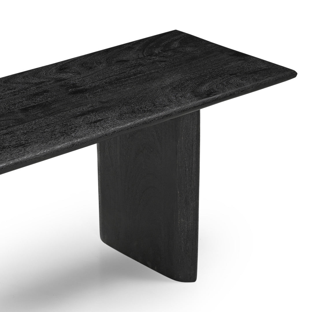 Grackle Solid Wood Dining Bench - Black