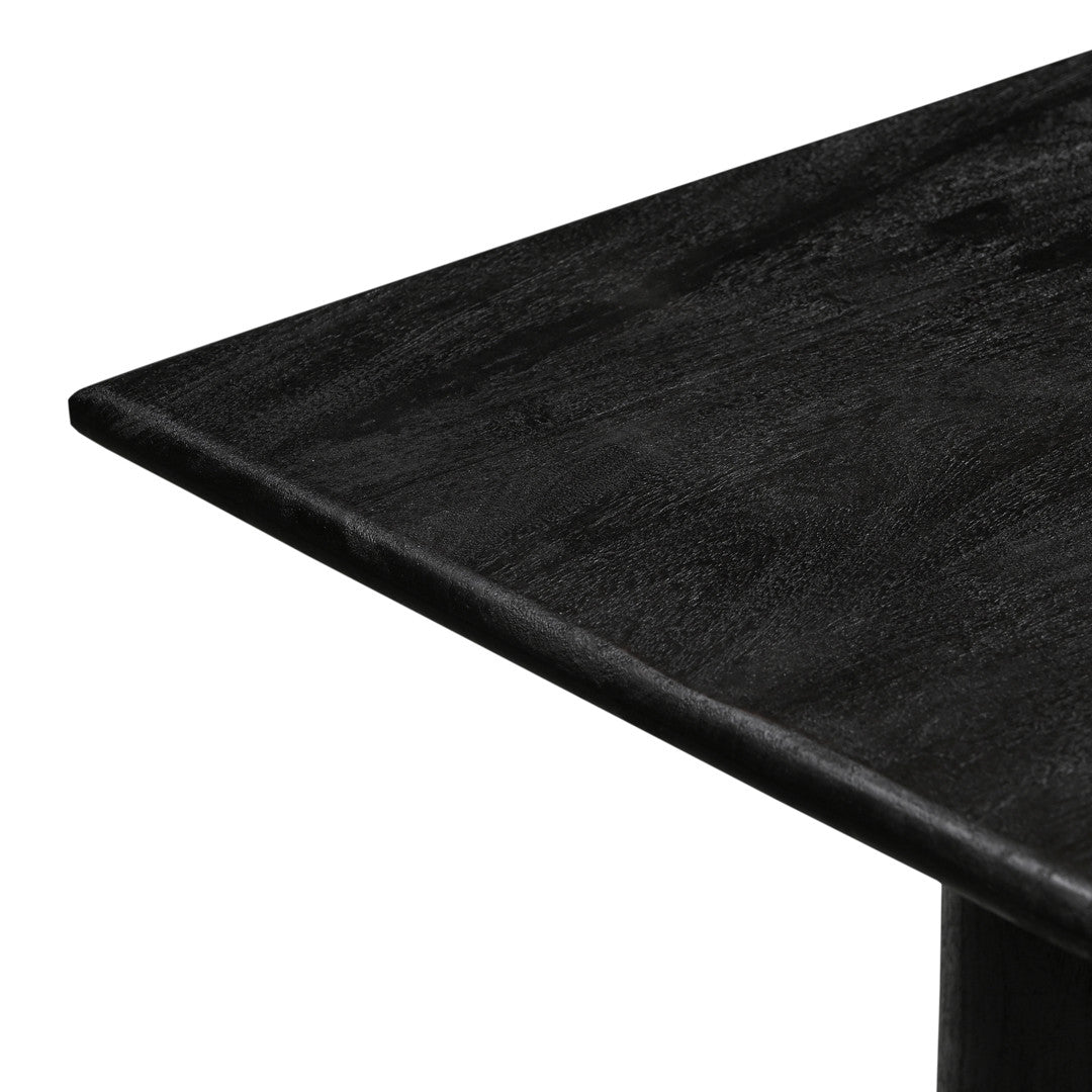 Grackle Solid Wood Dining Table -  Black