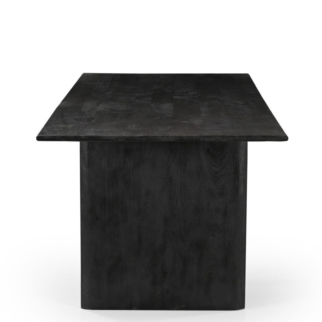 Grackle Solid Wood Dining Table -  Black