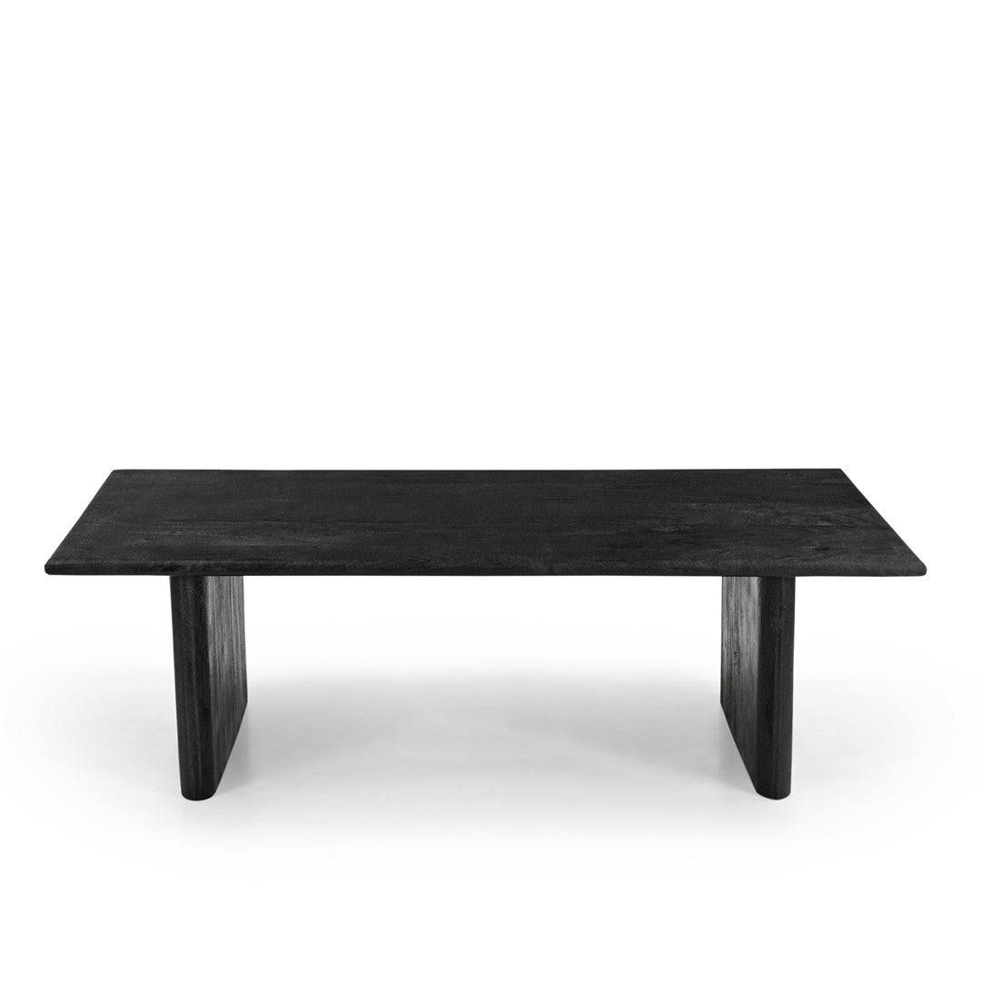 Grackle Solid Wood Coffee Table- Black