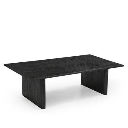 Grackle Solid Wood Coffee Table- Black