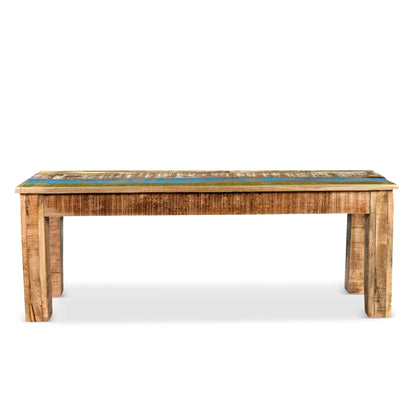 Timbergirl Suman Rustic Multicolor Bench - 50"