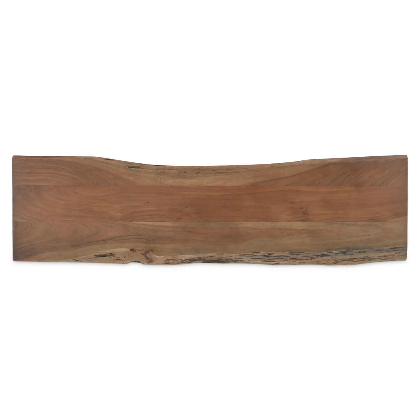 Acacia Live Edge Black Legs Bench