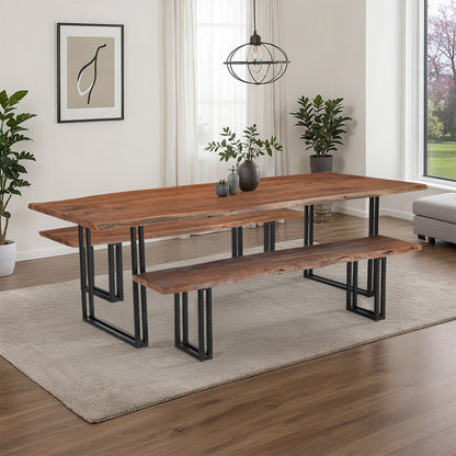 Sparrow Solid Wood Dining Table - Brown