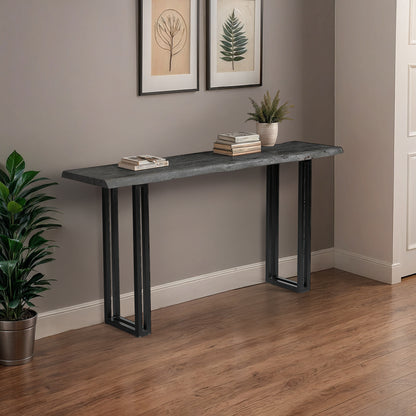 Sparrow Solid Wood Console Table - Gray