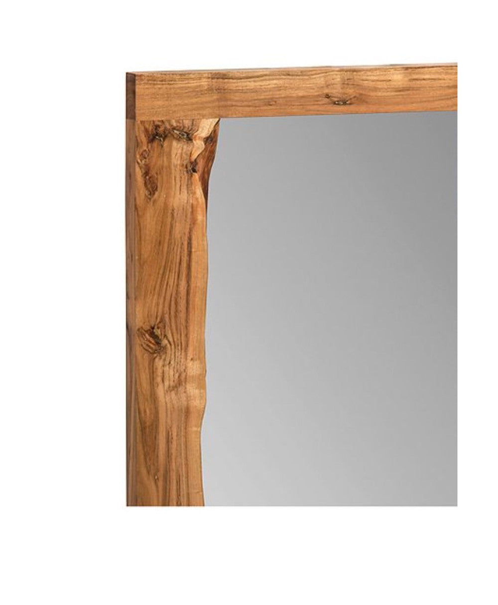 Timbergirl Solid Acacia Wood Live Edge Mirror